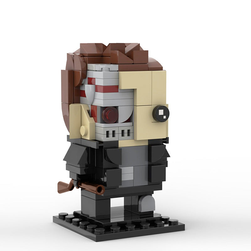 moc-35888 terminator moc brickheadz   148 pcs - 2