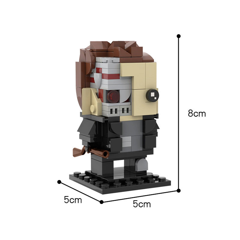 moc-35888 terminator moc brickheadz   148 pcs - 4