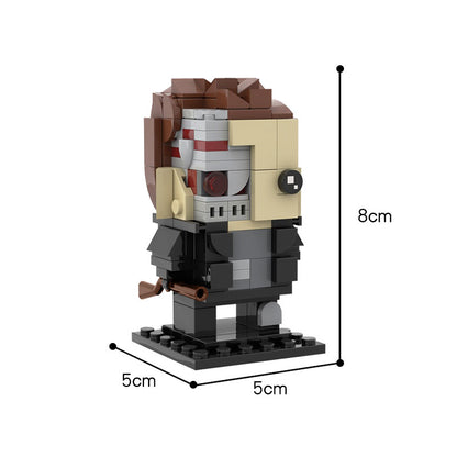 moc-35888 terminator moc brickheadz   148 pcs - 4