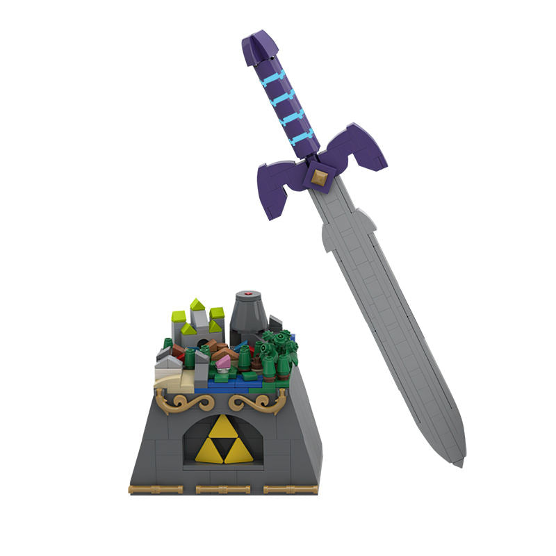 moc-36344 the master sword building set - zelda moc - 1