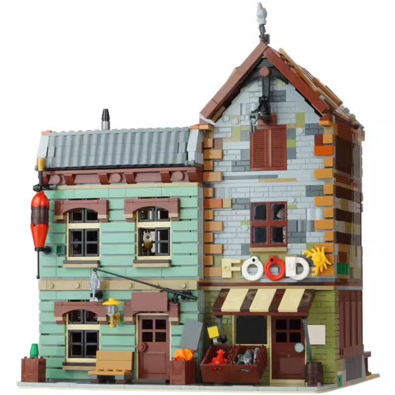 moc-40048 modular bait shop and grocery -1