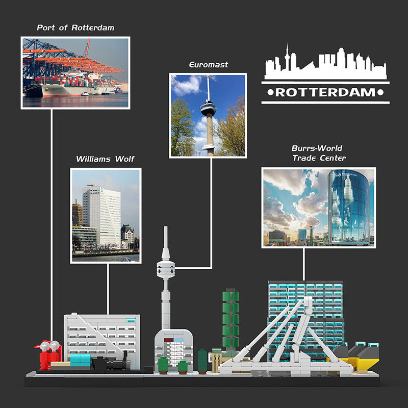 moc-40926 rotterdam skyline - 650 pcs - 3