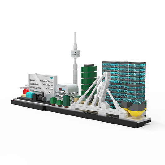 moc-40926 rotterdam skyline - 650 pcs