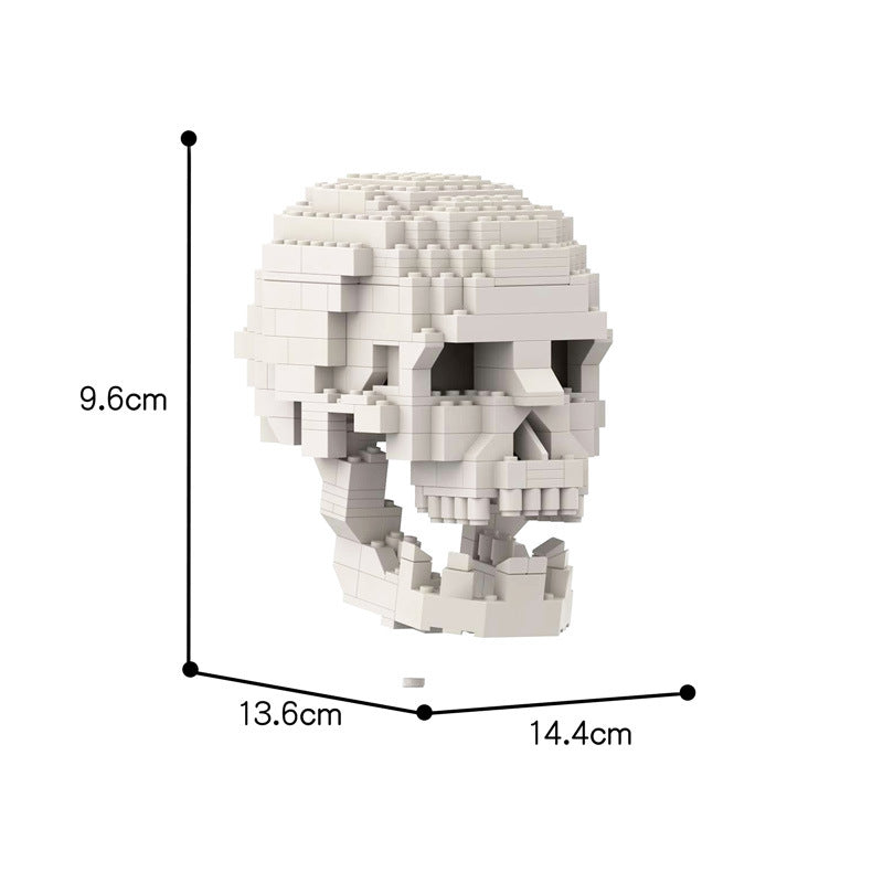 moc-41161 human skull with brain blocks set - 424 pcs - 5