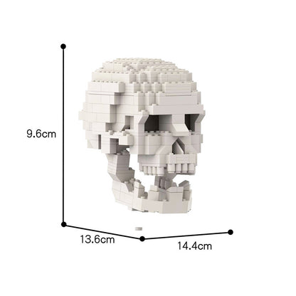 moc-41161 human skull with brain blocks set - 424 pcs - 5