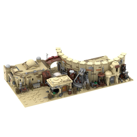 moc-41406  mos eisley spaceport from a new hope - star wars - 1