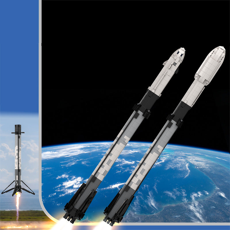 moc-41953 ultimate space x falcon 9 - 1:110 scale - 860 pcs - 1