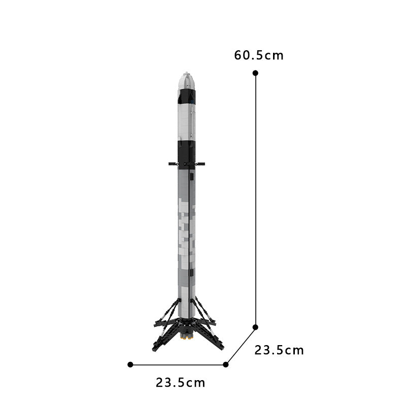 moc-41953 ultimate space x falcon 9 - 1:110 scale - 860 pcs - 5