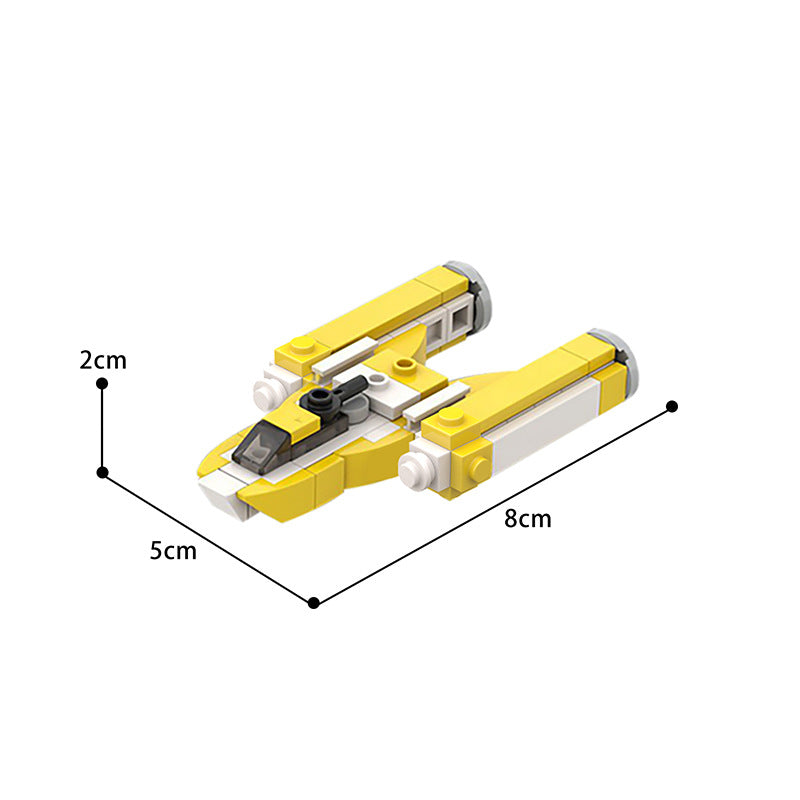 moc-42376 micro republic starfighters from star wars - 211 pcs - 1