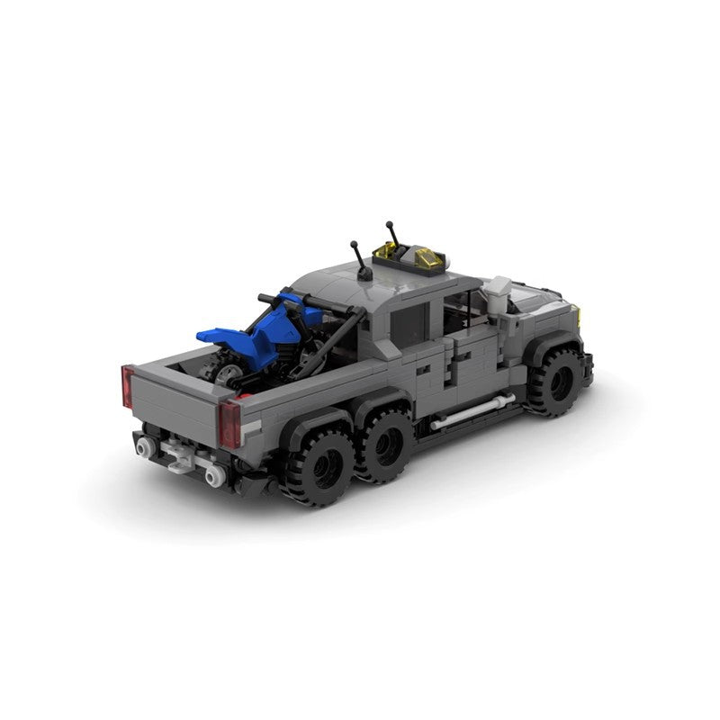 moc-42828 ford velociraptor and trailer with eleanor 1224 pcs 6