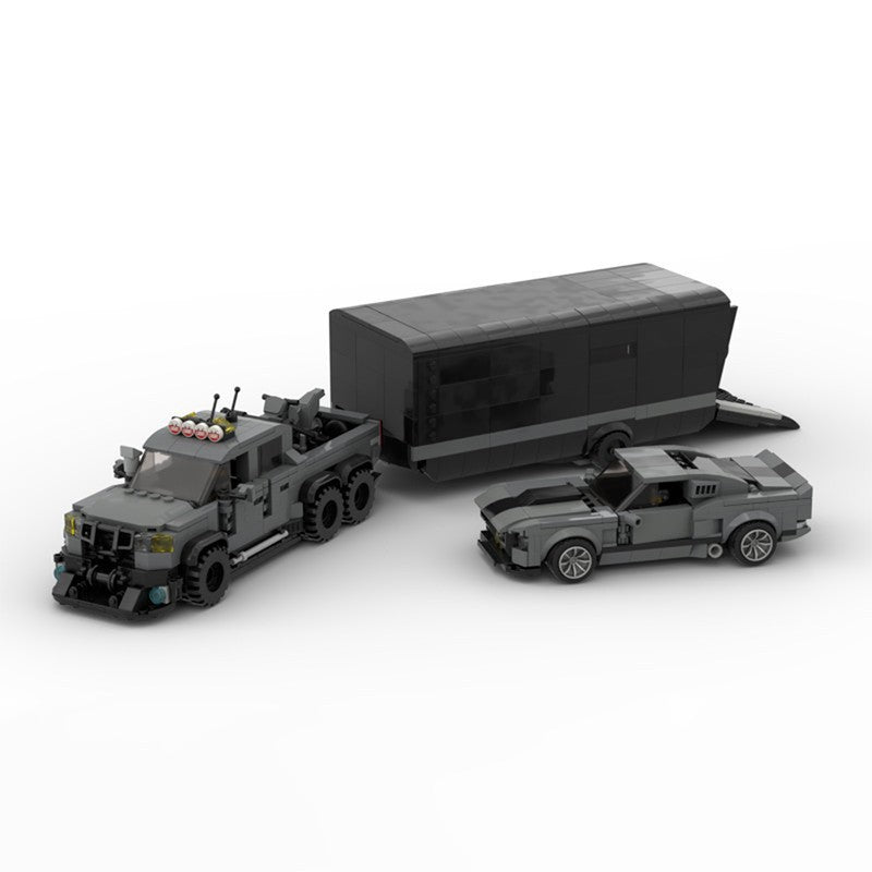 moc-42828 ford velociraptor and trailer with eleanor 1224 pcs 7