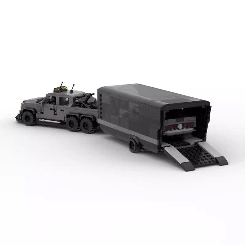 moc-42828 ford velociraptor and trailer with eleanor 1224 pcs 9