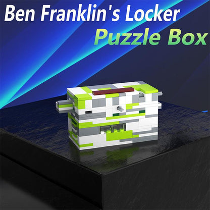 moc-42955 ben franklin's locker - a puzzle box - 241 pcs - 5