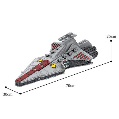 MOC-43186 Venator-class Republic Attack Cruiser (with interior) - the Clone Wars - 2