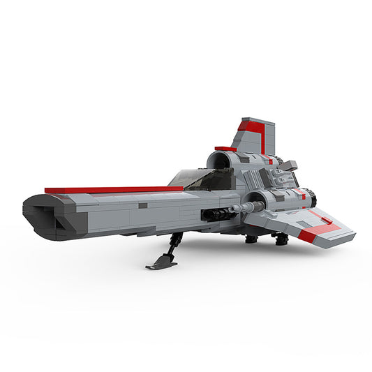 moc-45867 colonial viper mk1 -  gray from battlestar galactica - 7