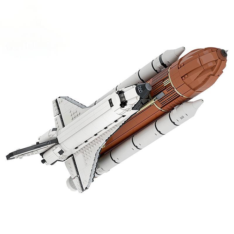 moc-46228 nasa space shuttle 1:110 scale - flying brick - 2118 pcs - 1