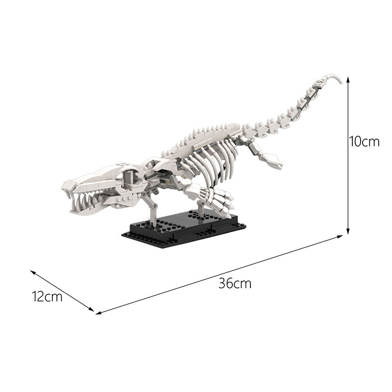 moc-47070 mosasaur skeleton - dinosaur fossils - 416 pcs -1