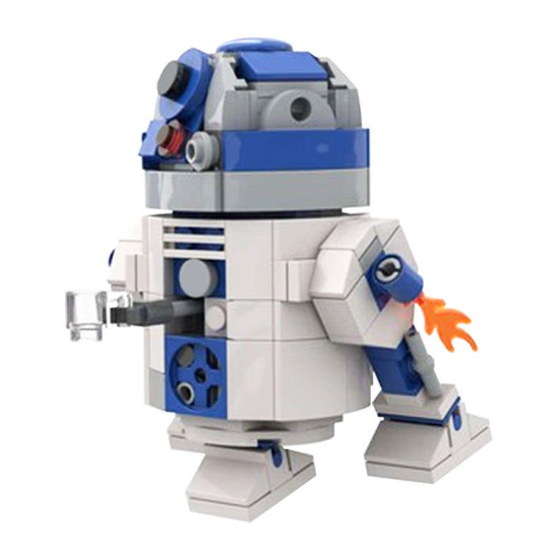 moc-48008 r2-d2 robot from star wars - 193 pcs - 2