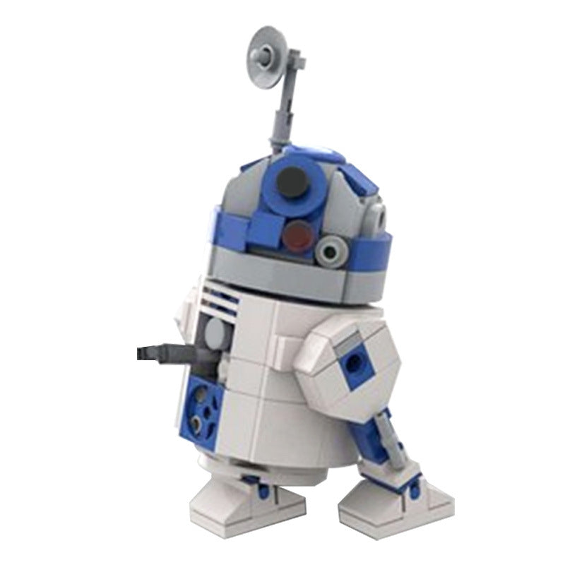 moc-48008 r2-d2 robot from star wars - 193 pcs - 4