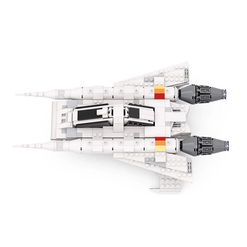 moc-48610 space buck rogers starfighter ship - 548 pcs - 2