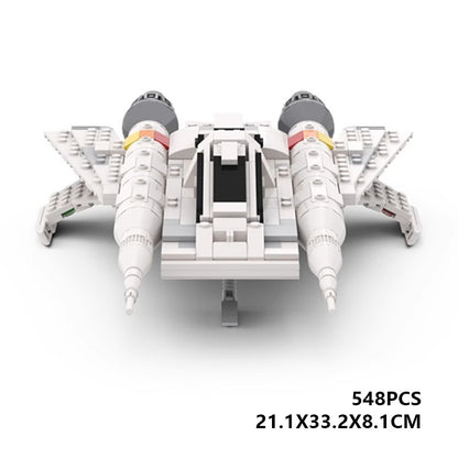 moc-48610 space buck rogers starfighter ship - 548 pcs - 5