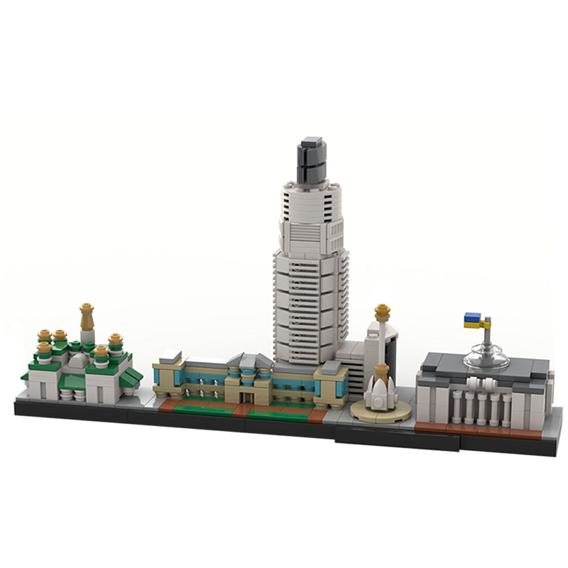 moc-49187 kyiv (kiev) skyline building blocks - 569 pcs