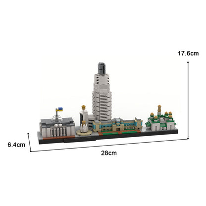 moc-49187 kyiv (kiev) skyline building blocks - 569 pcs - 3