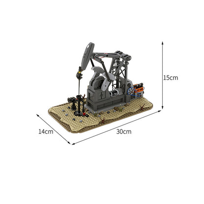 moc-49501 functioning oil pump jack (oil derrick) - 474 pcs - 2