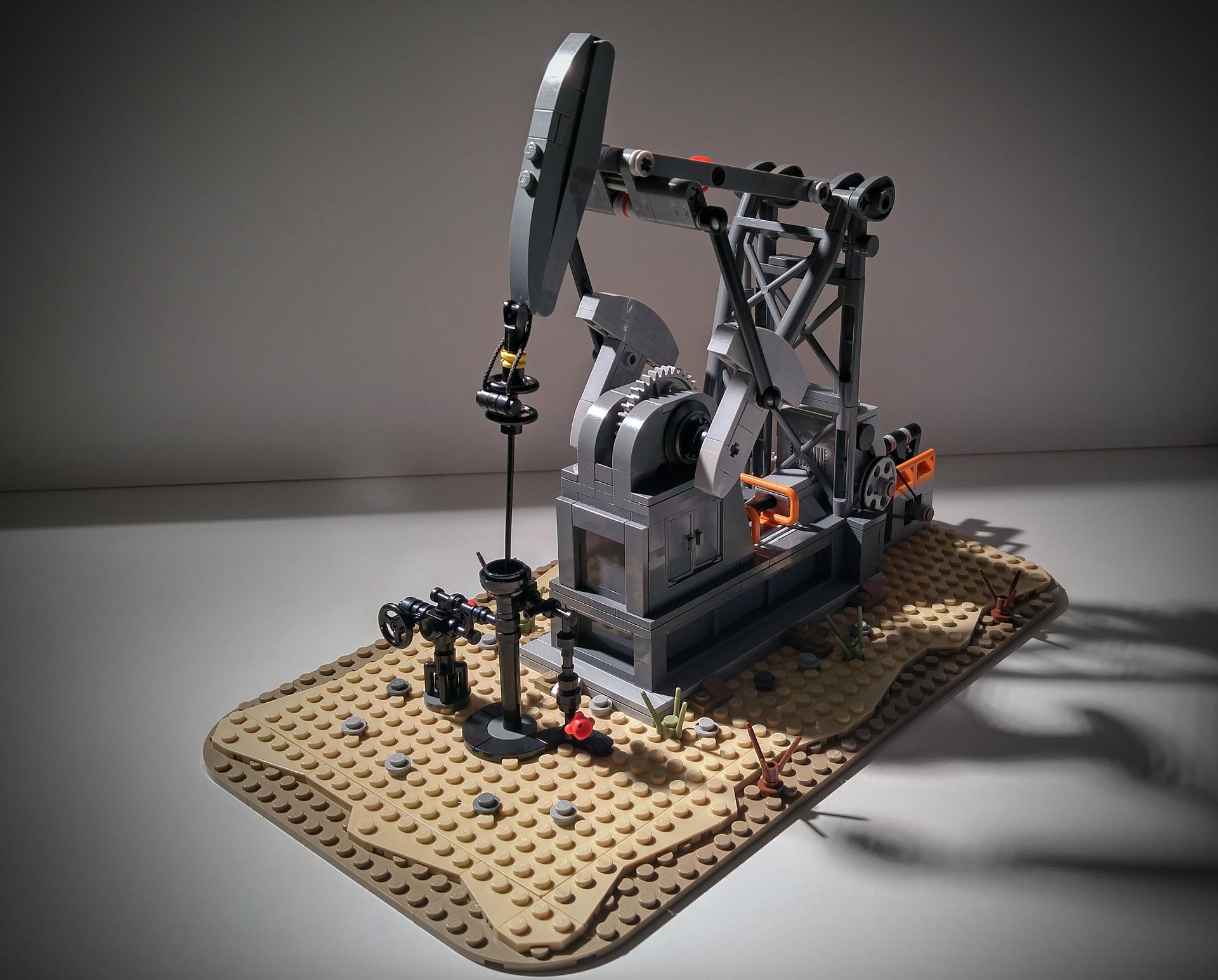 moc-49501 functioning oil pump jack (oil derrick) - 474 pcs - 3