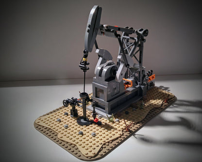 moc-49501 functioning oil pump jack (oil derrick) - 474 pcs - 3