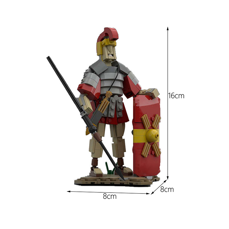 moc-50465 roman legionary armed with a pilum and gladius - 213 pcs - 2