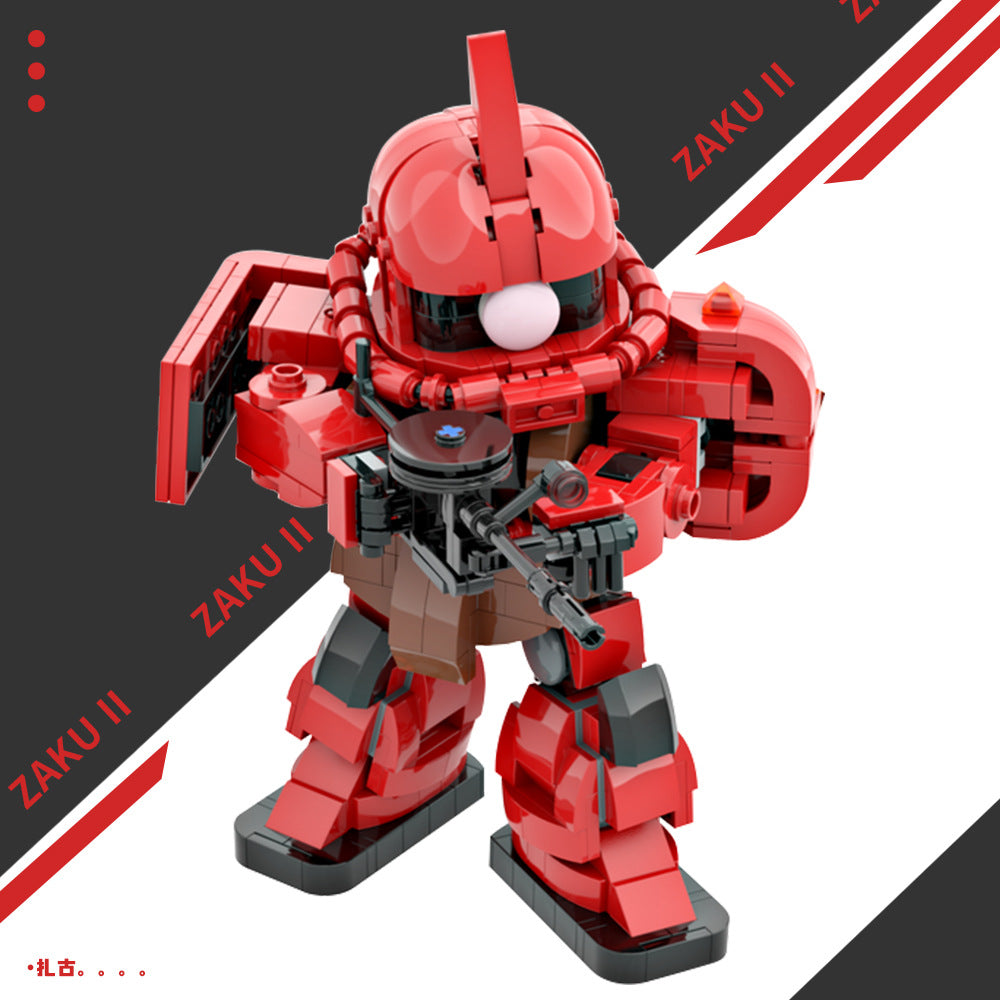 moc-52507 zaku ii gundam building blocks - 1