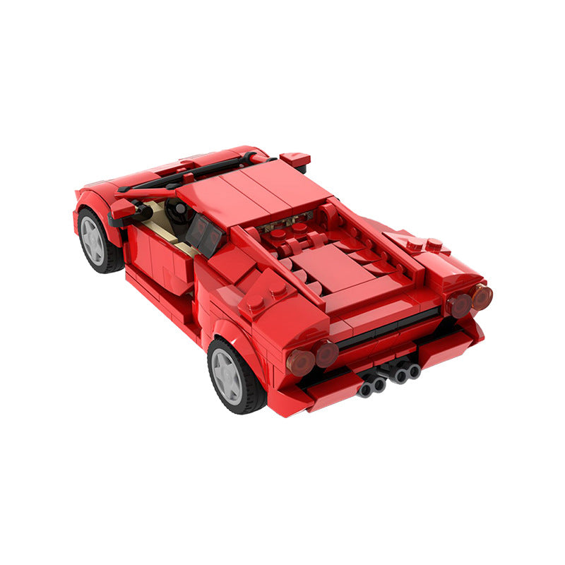 moc-53287 lamborghini diablo 6.0 - red car block set - 383 pcs - 2