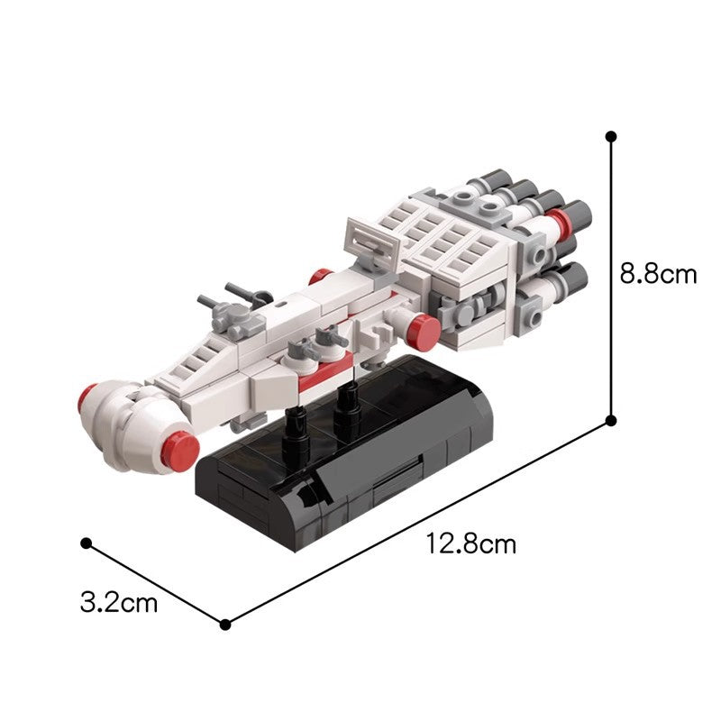 moc-53318 tantive iv rebel blockade runner - 166 pcs - 2