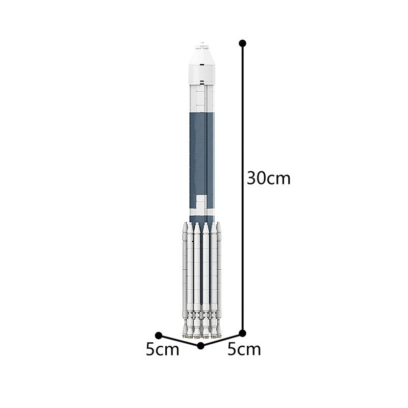 moc-54675 delta ii with mer rover (teal version) [saturn v scale] - 2