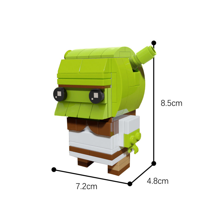 MOC-55337 Shrek Brickheadz - Custom Cartoon Character - 128 pcs - 2