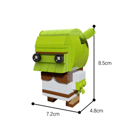 MOC-55337 Shrek Brickheadz - Custom Cartoon Character - 128 pcs - 2