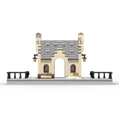 moc-55511 hogsmeade station harry potter - 496 pcs - 1