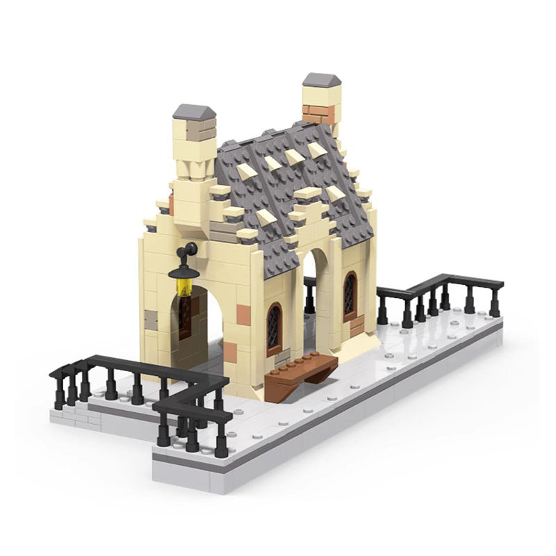 moc-55511 hogsmeade station harry potter - 496 pcs - 1