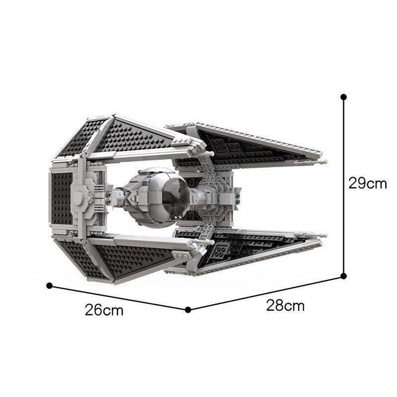 moc-55661 tie / in interceptor ucs (slim cockpit) - star wars - 1212 pcs - 5