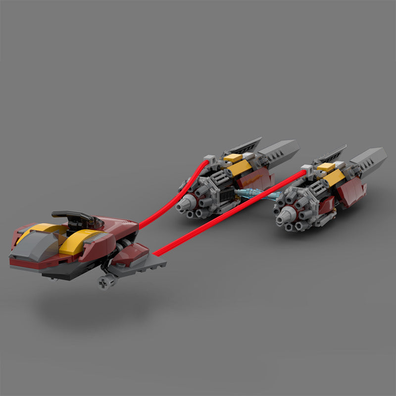 moc-55858 marshall's podracer from mandalorian - 252 pcs - 2