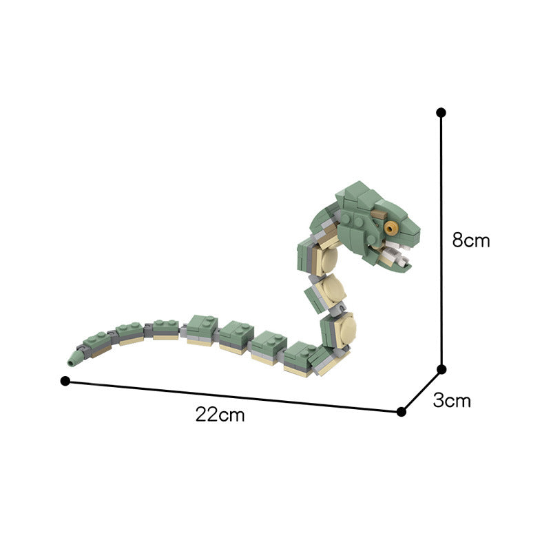 moc-56644 harry potter minifigure scale basilisk - 108 pcs -1