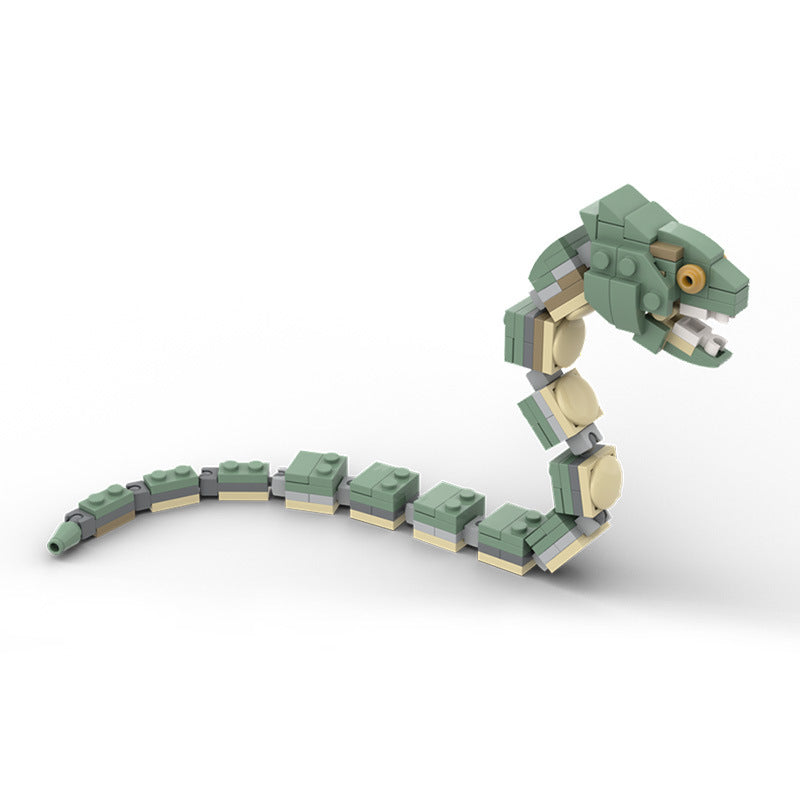 moc-56644 harry potter minifigure scale basilisk - 108 pcs - 3