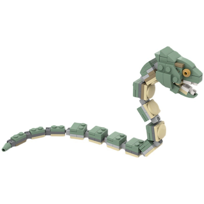 moc-56644 harry potter minifigure scale basilisk - 108 pcs - 4 