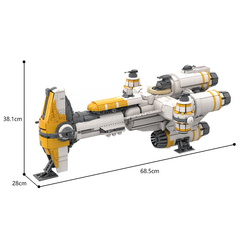 moc-57343 ucs hammerhead corvette lightmaker from rogue one  - 4