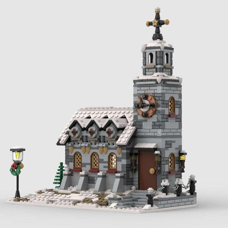 moc-58208 little winter church 1074 pcs 2