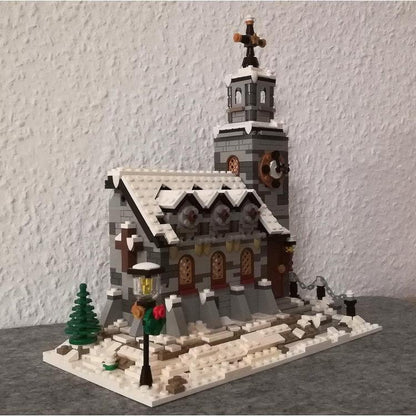 moc 58208 little winter church 1074 pcs 6