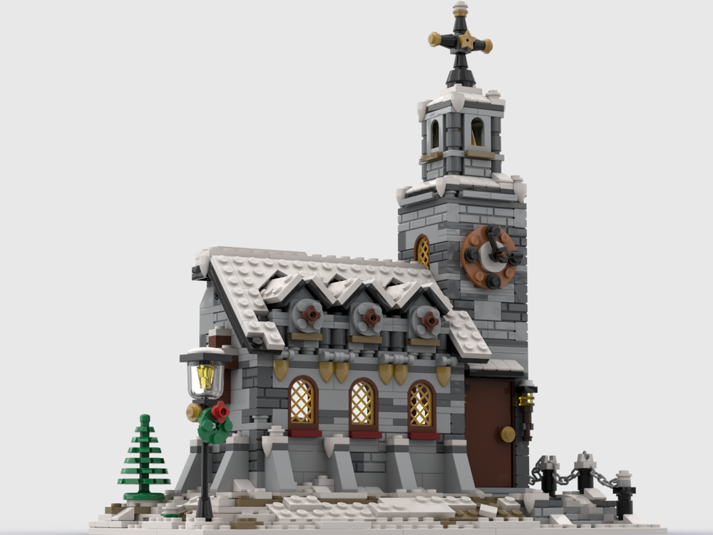 moc-58208 little winter church 1074 pcs
