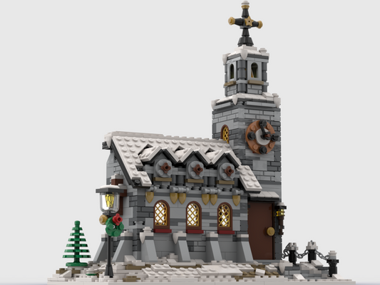 moc-58208 little winter church 1074 pcs
