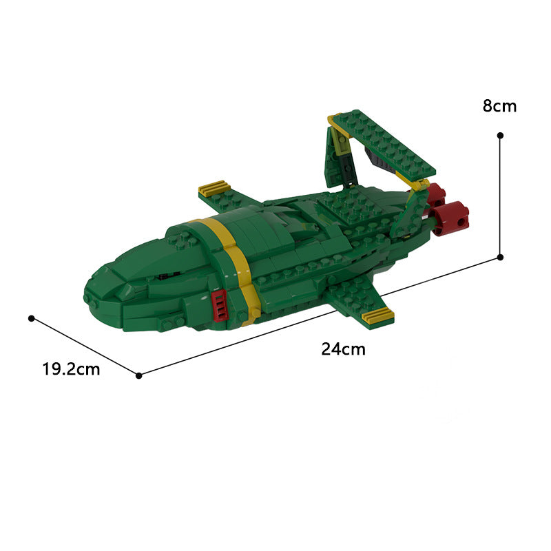 moc-58683 thunderbird 2 - international rescue's transporter - 470 pcs - 5